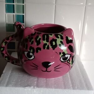 Sourpuss Pink Leopard Mug NIB Final Price!